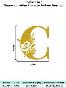 1 件手绘工业铁艺墙饰，带防锈金属切割 - 复古奢华金玫瑰藤蔓金属墙饰，适用于婚礼和高端家居 - 彩色 - 查看 79