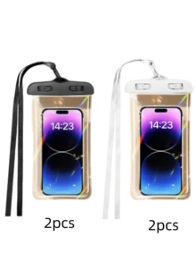 1pc/4pcs Mobile Phone Waterproof Bag, Touchscreen, Suitable For Diving, Outdoor Swimming - Multicolor - View 10