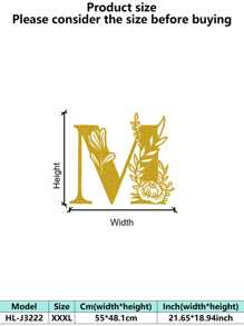 1 件手绘工业铁艺墙饰，带防锈金属切割 - 复古奢华金玫瑰藤蔓金属墙饰，适用于婚礼和高端家居 - 彩色 - 查看 102