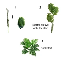 1pc UV Resistant Artificial Palm Tree - Real Touch Artificial Greenery, Perfect For Wedding Decor, Rome Decor, Home Decor, Garden Decor And Indoor/Outdoor Decorations,Fake Plants
