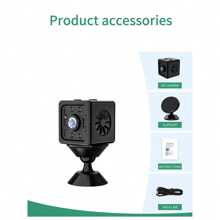 1 pezzo Telecamera mini smart Full HD 1080p - Supporta Wi-Fi 2.4G, visione notturna a infrarossi, rilevamento del movimento, chiamata vocale bidirezionale, ricarica USB, visualizzabile tramite app mobile, facile installazione. Adatto per monitoraggio di ufficio, famiglia, bambini, animali domestici e anziani.