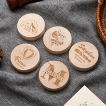 3pcs Custom Round Wooden Bottle Opener, Personalized Engraved Text Bar Bottle Opener, Suitable For Wedding Gifts, Anniversary Gifts, Special Occasions, Father's Day Gifts, Best Man Gifts, Bottle Opener That Can Be Engraved With Personal Name Or Special Date, Personalized Gift