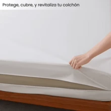 Cubre Colchón Protector Matrimonial Con Cierre protección para el colchón completa Cubre Colchón Protector con Cierre silenciosa, Lavable a máquina, Suave para Dormir cómodamente por la Noche - Amarillo y negro - Ver 4