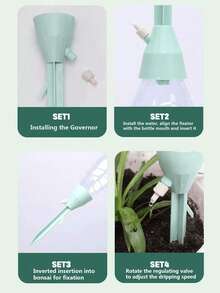 1/6/10件植物浇水器，滴灌装置，懒散的人家庭园艺盆栽植物自动浇水定时器