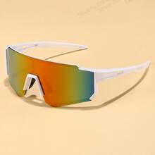 1pc Women's Plastic Sports Cycling Wrap-Around Y2K Style Fashion Fashion Glasses, Suitable For Daily Photos, Outfits, Shopping, Cycling