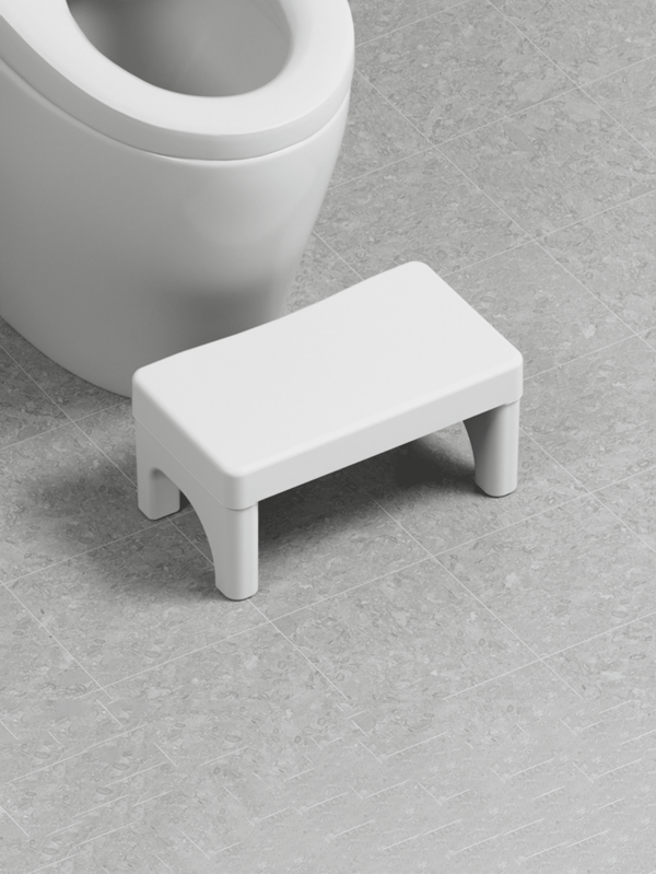 1pc Portable Folding Bathroom Foot Stool - Adult & Child Toilet Step Stool | Plastic Non-Slip Sturdy Footrest, For Potty Training And Daily Elevation