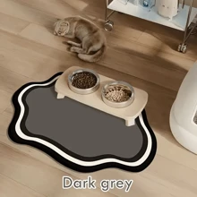 Non-Slip Cat Feeding Mat - Leak-Proof, Easy To Clean, Silica Mud Material, Perfect For Cats, Pet Food Storage|Stylish Cat Mat| Cat Mat