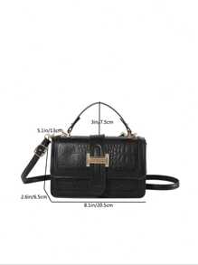 Bolso bandolera pequeño para mujer, nueva llegada, bolso de mano de moda retro con textura de piedra, bolso cuadrado mini para primavera/verano para damas