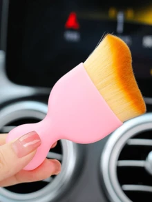 3pcs Mini Car Duster With Extendable & Flexible Ultra-Fine Fiber, Car Vent Cleaner, Detailing Gel And Interior Detail Soft Brush - Multicolor - View 2