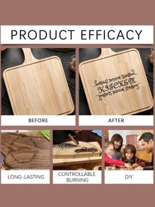 Jue-Fish Wood Burning Pens, Pyrography Pens, And Burnt Pens; Marking Pen; DIY Handicraft Wooden Marker Pen; Handmade Painting Pen;