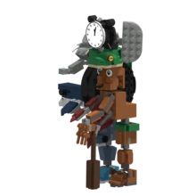 TungTungTungSahur 创意可变形 Boss 积木模型玩具 Brainrot 人偶套装摆件