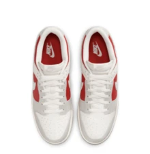 Nike Dunk Low Light Iron Ore Gym Red HJ9093-030 Mens Sizing New Fashion Sneakers - Red and White - View 6