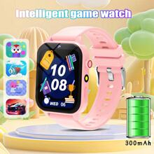 1 pezzo Smartwatch da 4,65 cm, nuovo smartwatch per bambini, versione aggiornata di smartwatch per teenager e bambini, supporta sveglia, promemoria, contapassi, cronometro, torcia, calcolatrice, giochi, fotocamera, adatto come regalo