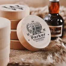 3pcs Custom Round Wooden Bottle Opener, Personalized Engraved Text Bar Bottle Opener, Suitable For Wedding Gifts, Anniversary Gifts, Special Occasions, Father's Day Gifts, Best Man Gifts, Bottle Opener That Can Be Engraved With Personal Name Or Special Date, Personalized Gift