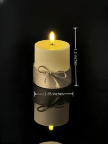 3 件套无焰蜡烛（带定时器）、LED 蜡烛、带黄麻绳的柱状蜡烛、逼真的蜡烛灯（带 3D 火焰效果），适用于婚礼、万圣节、花园装饰、派对、家居装饰、餐桌装饰