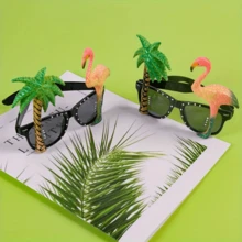 1pc Tropical Beach Themed Eye Mask, Suitable For Summer Fun Photo Props, Hawaii Party Decorations