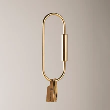 BLKSMTH BLKSMTH BRASS PENDANT IN THE SHAPE OF A PAPER CLIP