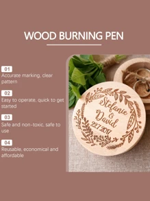 Jue-Fish Wood Burning Pens, Pyrography Pens, And Burnt Pens; Marking Pen; DIY Handicraft Wooden Marker Pen; Handmade Painting Pen;