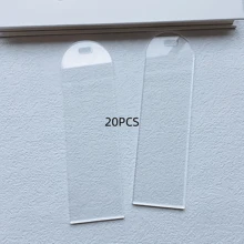 10pcs/20pcs 15*5cm Transparent Acrylic Wedding Table Cards, Name Cards, Blank Arch-Shaped Seating Cards, Wedding Party Tabletop Decor, No Ribbon Included