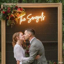 Custom Neon Sign For Wedding Decor, Personalized LED Name Sign For Bride And Groom, Romantic Light Up Backdrop, Customizable Neon Signs For Engagement, Reception, Bridal Shower, Wedding Gift, USB Powered