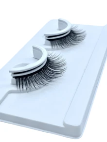 1 Pair Self-Adhesive False Eyelashes, Natural & Fluffy, Soft & Comfortable, No Glue Needed, Easy To Wear, Suitable For Daily And Holiday Wear - Natural Lashes - View 4