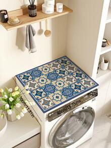 1pc Multi-Function Washable Pad, Including Washing Machine Dust Cover, Kitchen Counter Absorbent Mat, Fridge Heat-Resistant Mat, Anti-Slip Bathroom Mat, Soft Silica Gel Sink Draining Mat, Super Absorbent And Wear-Resistant Dish Drying Mat. Available In Various Sizes For Washer And Dryer Top Covers, Suitable For Laundry Room, Kitchen, Bathroom, Women's Day, Travel Essentials, Wedding Favors, Y2k, Bedroom, Car Accessories Women, Kitchen Decor,Kitchen Decor,Household Items - Multicolor - View 10