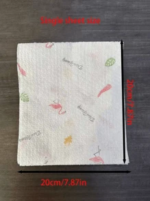 1 Roll (200 Sheets) / 1 Roll (100 Sheets) / 1 Roll (50 Sheets) Super Soft Microfiber Non-Woven Kitchen Paper Towels, Suitable For Kitchen, Bathroom, Outdoor - Great For Christmas Party Cleaning And As Gifts, Bathroom Essential | Decorative Towels