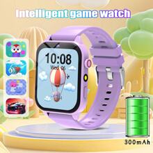 1 pezzo Smartwatch da 4,65 cm, nuovo smartwatch per bambini, versione aggiornata di smartwatch per teenager e bambini, supporta sveglia, promemoria, contapassi, cronometro, torcia, calcolatrice, giochi, fotocamera, adatto come regalo