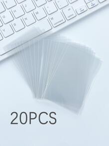 5/10/20/50 pièces Pochettes transparentes de style coréen pour cartes, conviennent pour la protection de cartes de 3 pouces, photos, cartes postales, cadeaux de remise des diplômes