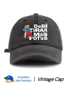 1 件 DTMF 波多黎各印花水洗棒球帽，原装男士帽子，经典休闲时尚复古柔软吸汗带可调节尺寸轻质防晒多功能爸爸帽，适合户外运动日常穿着派对度假送给家人和朋友的完美礼物