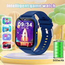 1 pezzo Smartwatch da 4,65 cm, nuovo smartwatch per bambini, versione aggiornata di smartwatch per teenager e bambini, supporta sveglia, promemoria, contapassi, cronometro, torcia, calcolatrice, giochi, fotocamera, adatto come regalo