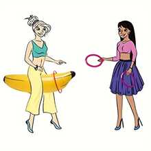 5pcs/Set Inflatable Banana, Tossing Game Props, Suitable For Bachelorette Party, Engagement Party, Birthday Party, Wedding Shower, Pool Party (Random Color Toss Rings),Christmas