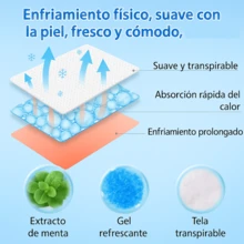 Parches de gel frío. para bajar la temperatura, calentura o fiebre, 6 piezas - Azul - Ver 4