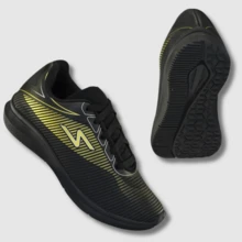 Kit 2 Pares Tênis Feminino e Masculino  Estampado e Básico para Corrida e Caminhada + Meia de Cano Curto + Bolsa de Mão