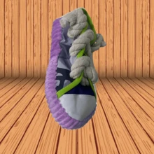 1-Pack Single Sneaker-Style Dog Chew Toy With Knot And Squeaky Ball - Durable Oxford Cloth Dog Chew Toy Suitable For Dogs Weighing 8-25 Lbs, With Interactive Squeaker, Perfect For Indoor And Outdoor Play For Puppies/Small/Medium Dogs. Made Of Nylon, Resistant To Pulling And Chewing, Standard Size Suitable For Various Small Breeds, Not Suitable For Large Dogs Or Aggressive Breeds, A Toy For Gentle Small Dogs.