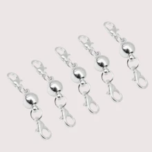 5pcs Fashion Magnetic Jewelry Clasps, Strong Magnet Necklace Clasp Closures Lobster Clasps Bracelet Converter Chain Extender For Jewelry Making - Multicolor - View 3