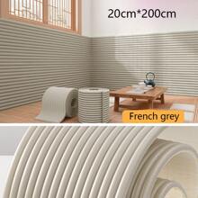 1 pieza Decoración del hogar, Panel de pared 3D, Paquete suave anti-colisión para empotrar en la pared, Cojín de pared para cabecero, Reposabrazos de ventana con aislamiento y sin olor, Autoadhesivo que se puede aplicar retirando el adhesivo del respaldo, Fuerte adhesión