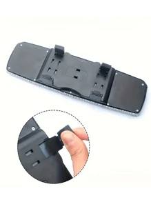 Espejo retrovisor plano ovalado para automóvil, accesorio de espejo retrovisor interior anti-niebla y anti-reflejo con decoración de diamantes, se ajusta a la mayoría de los vehículos