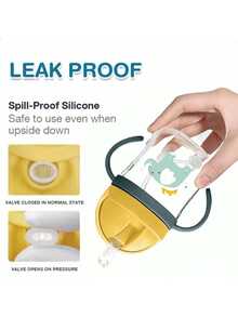 250ml Cartoon Character Printed Baby/Children Drinking Bottle Fun Water Cup With Straw - Royal Blue - View 8