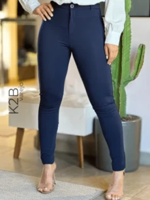 K2b Pants 24h Shipping Black With Back Pocket Riding Thick High Level Fabric IMMEDIATE SHIPPING - Navy Blue - View 3