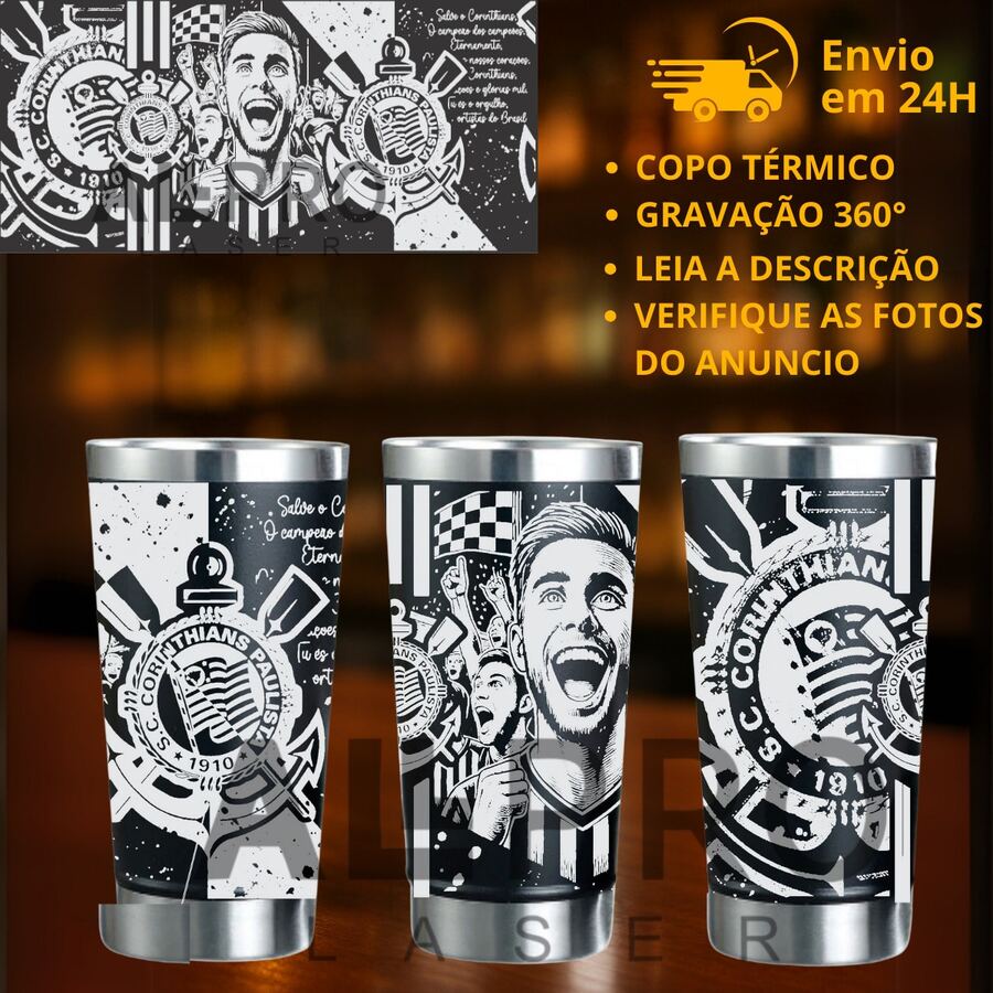 Personalized Thermal Cup With Laser Engraving 360° Various Arts - CORINTHIANS 01 - Xem 1