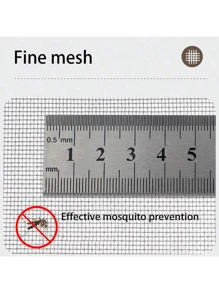 Polyester Anti-Mücken Fenster Fliegengitter, selbstklebende Installation ohne Bohren, verstärktes Gittergewebe zum Schutz vor Fliegen und Insekten, atmungsaktiv & transparent