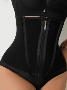 1pc Waist Trainer Belt With Zipper Corset High Compression Body Shaper For Women Shapewear Fajas Colombianas Tummy Control Girdle