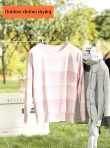 Varal retrátil para pendurar roupas, para áreas internas e externas, para hotéis/motéis, 1 peça