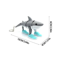Beweegbare arm en scharnierende figuur sleutelhanger