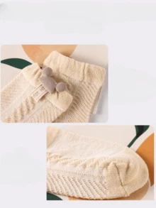 2 Pairs Baby Thin Summer Seamless Mid-Calf Socks, Cute & Adorable - Multicolor - View 6