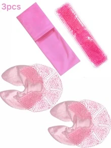 2pcs/3pcs Lactating Girl With Gel Ice Pack Chest Patch And Perineal Cooling Pad-Cold Compress Microwave Oven Heating Dual-Use Ice Compress Hot Compress,Pregnancy Relief|Comfortable Fit|Soft Texture,Ideal Postpartum Gift For Christmas/Halloween,Gift For Maternity,Postpartum Essentials