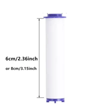 10 cartuchos de filtro para chuveiro - Água mais limpa e saudável, branco, impurezas de microssedimentos filtradas, adequado para chuveiros comuns, início de uso após 2 dias, água limpa e sem ferrugem, filtro de água para chuveiro | Design transparente | Cartucho de filtro de sedimentos