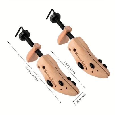 Local Delivery- Pair Of Wooden Shoe Stretcher Adjustable Width Length Lasts For Men And Women Neutral Lasts Transforms A Pair Of Shoes Into A Very Well-Fitting, Comfortable Shoe Wide-Footed Wooden Shoe Stretcher For Men And Women Large Medium Small Size