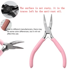 1 Stück/4 Stücke Schmuck Zangen Werkzeug-Set beinhaltet Nadel, Rundkabelschneider und gebogene Spitzzangen für Schmuckherstellung, Perlen, Reparatur, Drahtverflechtung, Mehrzweck-Werkzeuge, Haushaltsartikel